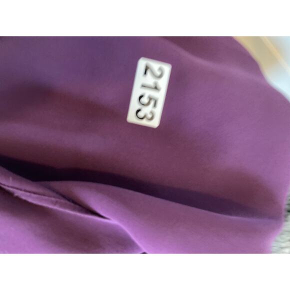 Theory Tank Top Large Silk Sleeveless Layer Purple Round Neck Luxury Classic L - Picture 12 of 13